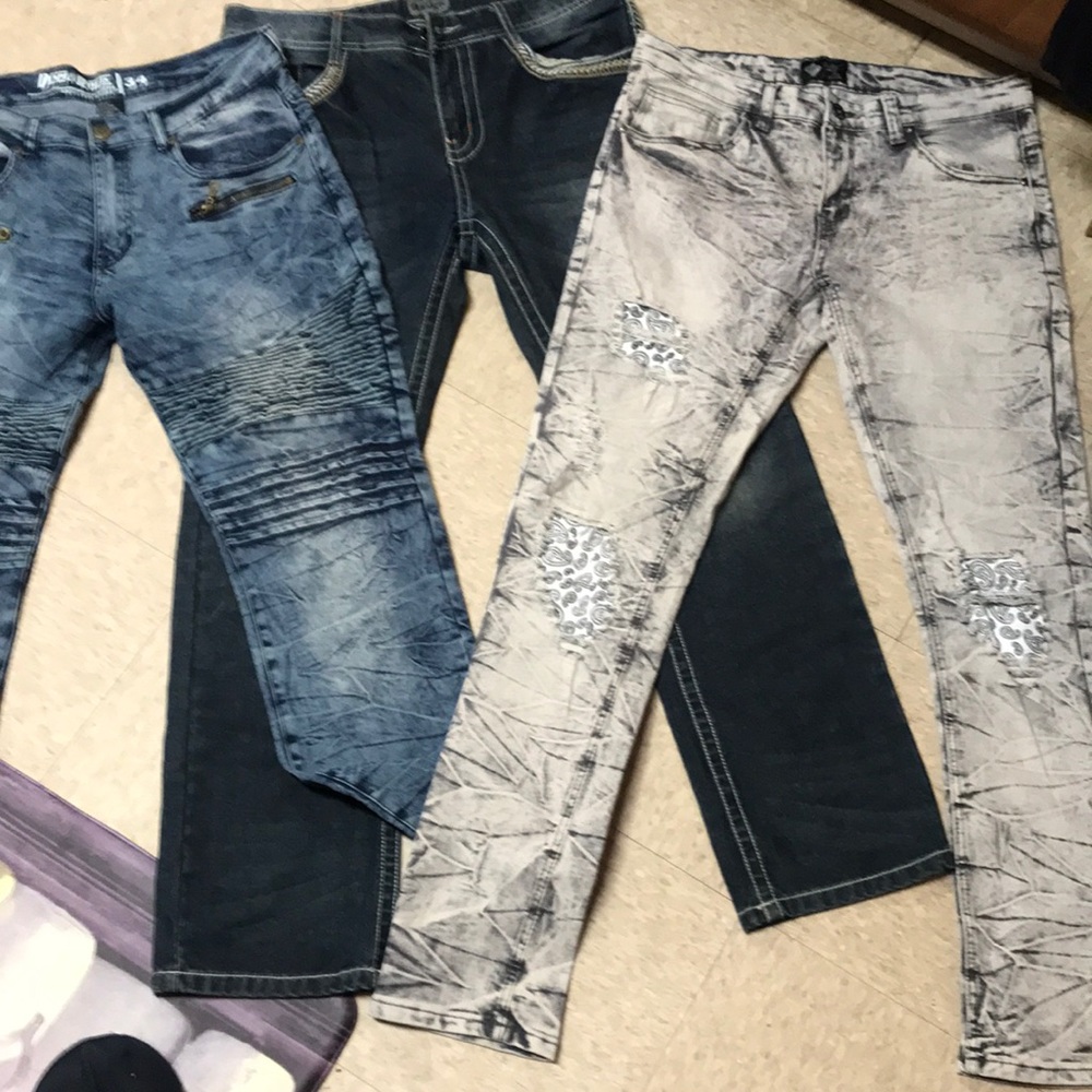 Black pike and broad narrow jeans